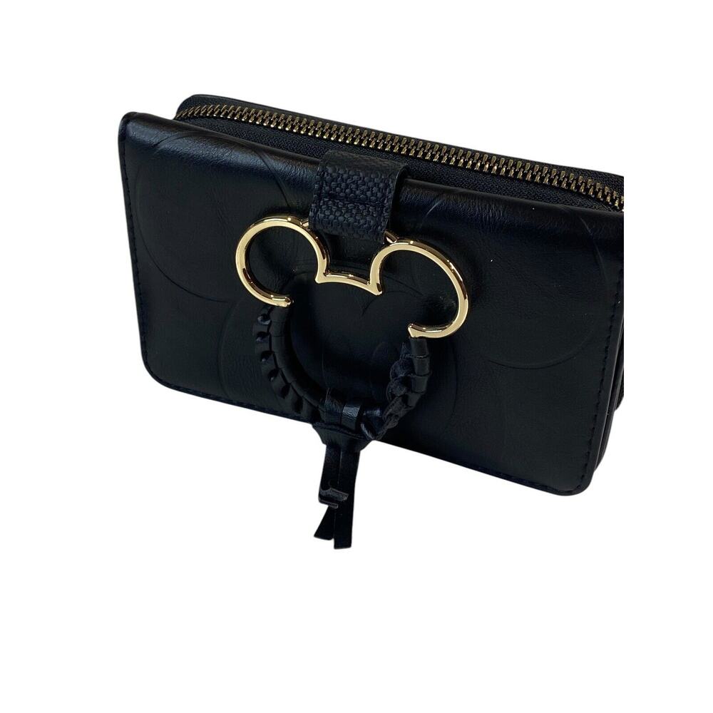 DISNEY Mickey Mouse Black Wristlet Wallet Disney Bioworld New With Tags
